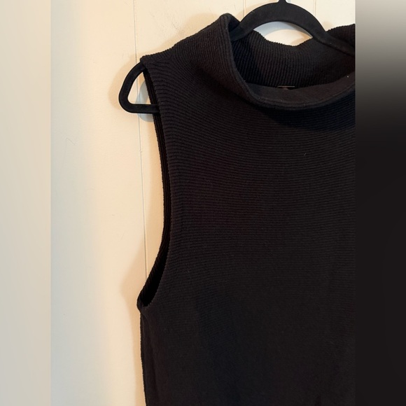 FREE PEOPLE MARY JANE MINI SWEATER DRESS BLACK, Size S - Picture 5 of 14